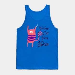 Techno Cat from Ibiza - Catsondrugs.com - Techno Party Ibiza Rave Dance Underground Festival Spring Break  Berlin Good Vibes Trance Dance technofashion technomusic housemusic Tank Top